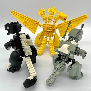 Amazon.co.jp: ダイヤブロック ゴジ ラ 3体セット 90年代 レトロ